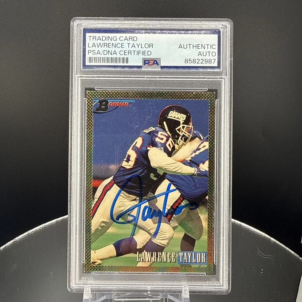 Lawrence Taylor PSA Authentic Autograph 1993 Bowman Foil - Vintage